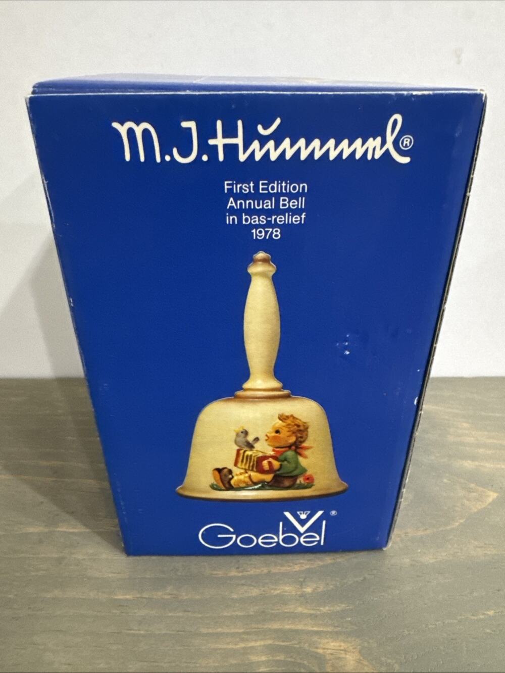 MJ Hummel Bell ~ Goebel First Edition Annual Bell 1978 New in Box MINT